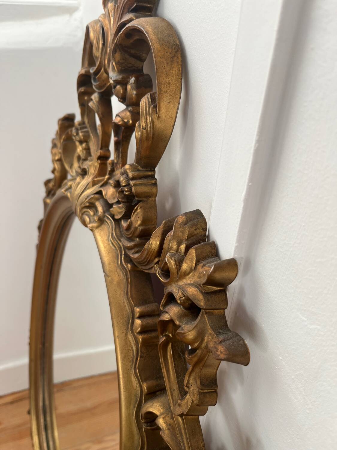 Baroque mirror signed roberta wood