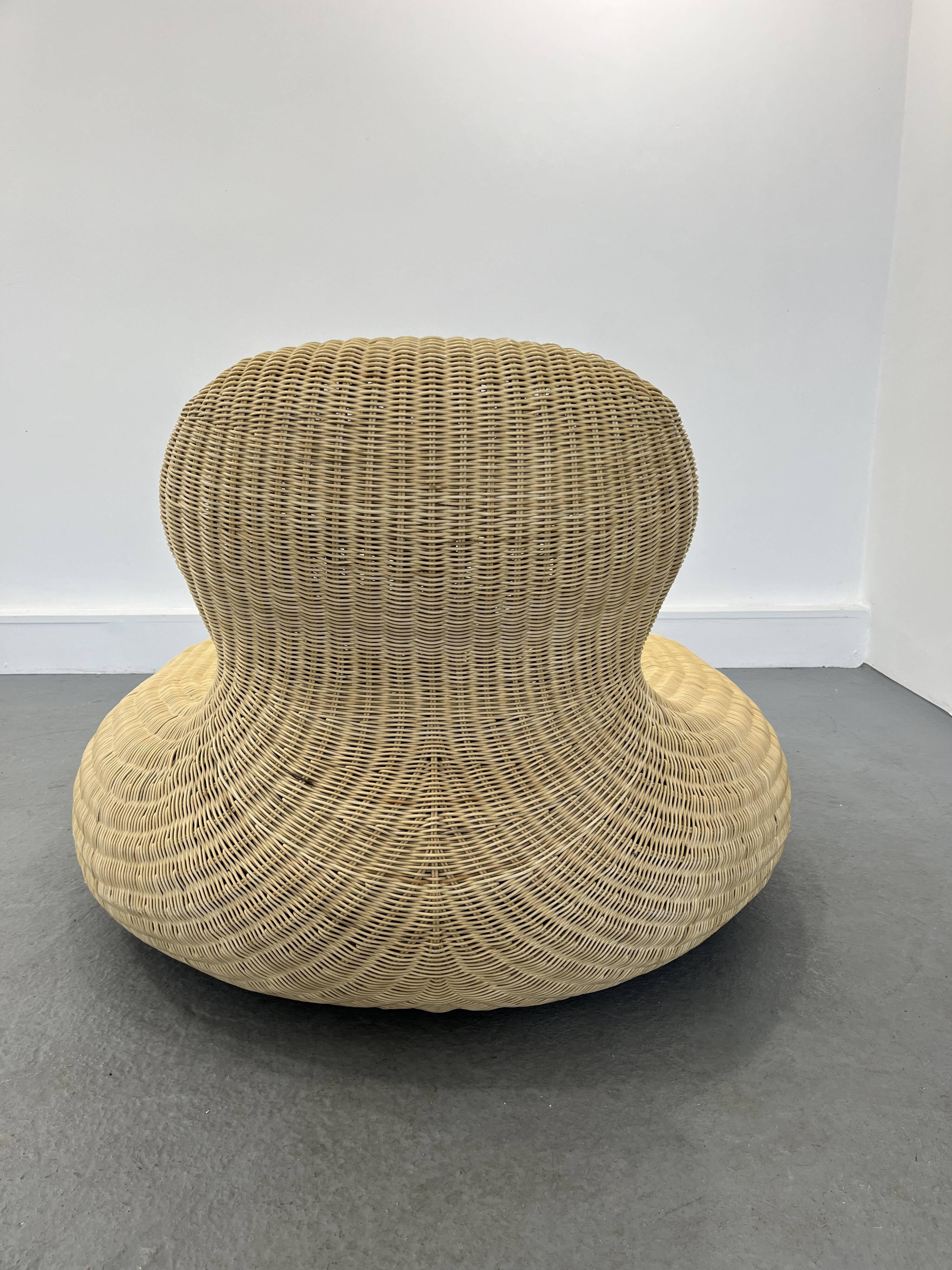 Fauteuil Storvik en Rotin par Carl Öjerstam pour Ikea
