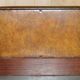 Pair of Victorian Chesterfield pub benches in leather.