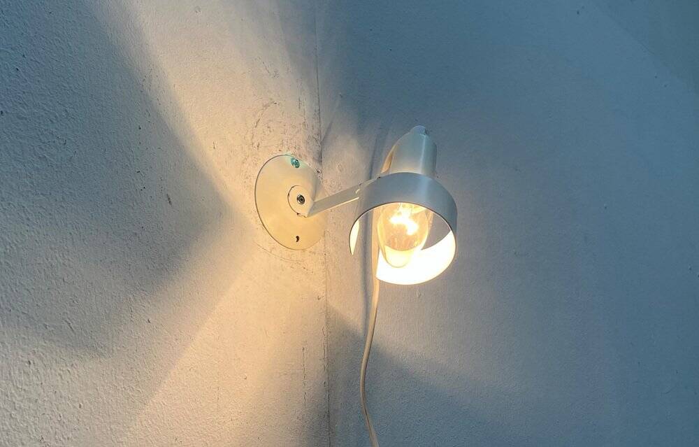 Minimalist table lamp from the postmodern space age by Ikea, 1980s.