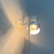Minimalist table lamp from the postmodern space age by Ikea, 1980s.