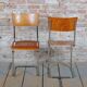 Bauhaus Chairs in Beech and Chromed Steel, Czech, 1930s, Set of 2