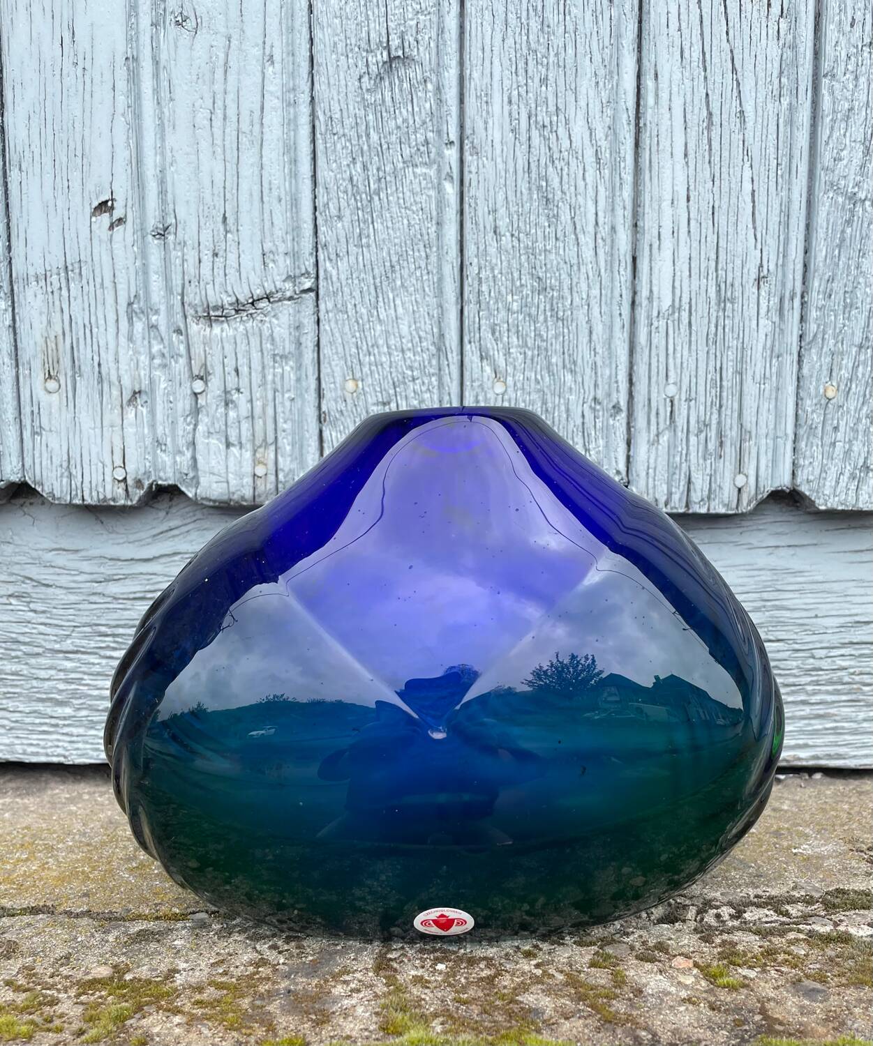 Vintage Glass Vase by Beranek