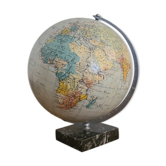 Vintage Globe Taride Marble and Glass