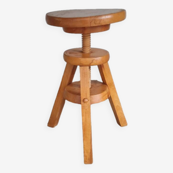 Wooden workshop stool