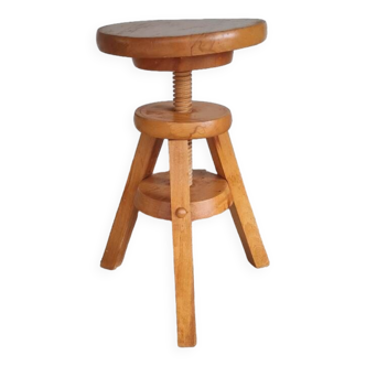 Wooden workshop stool