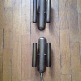 Pair of modernist style sconces bauhaus bronze color