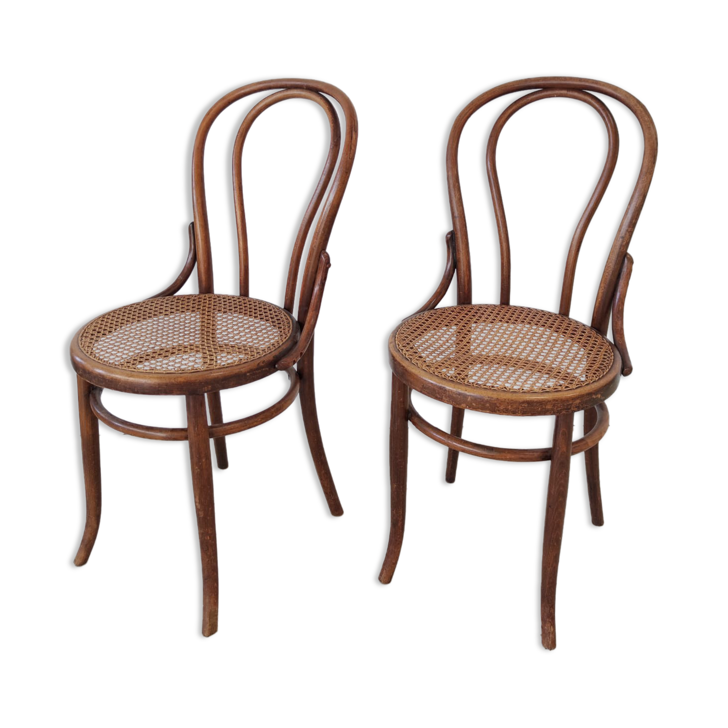 Pair of chairs cannée Fischel bistro