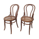 Paire de chaises cannées Fischel bistro
