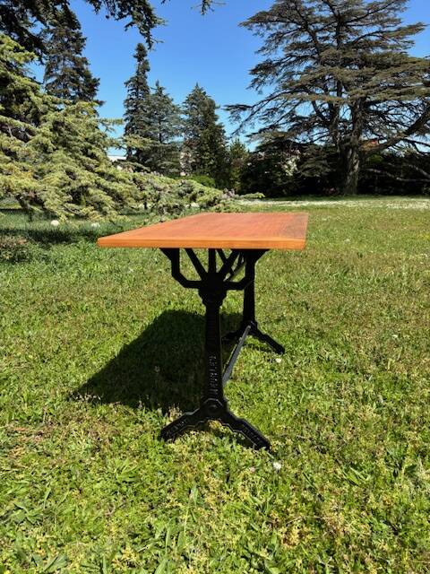 Vintage wooden bistro table