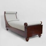 Mahogany neoclassical daybed, 19th c.