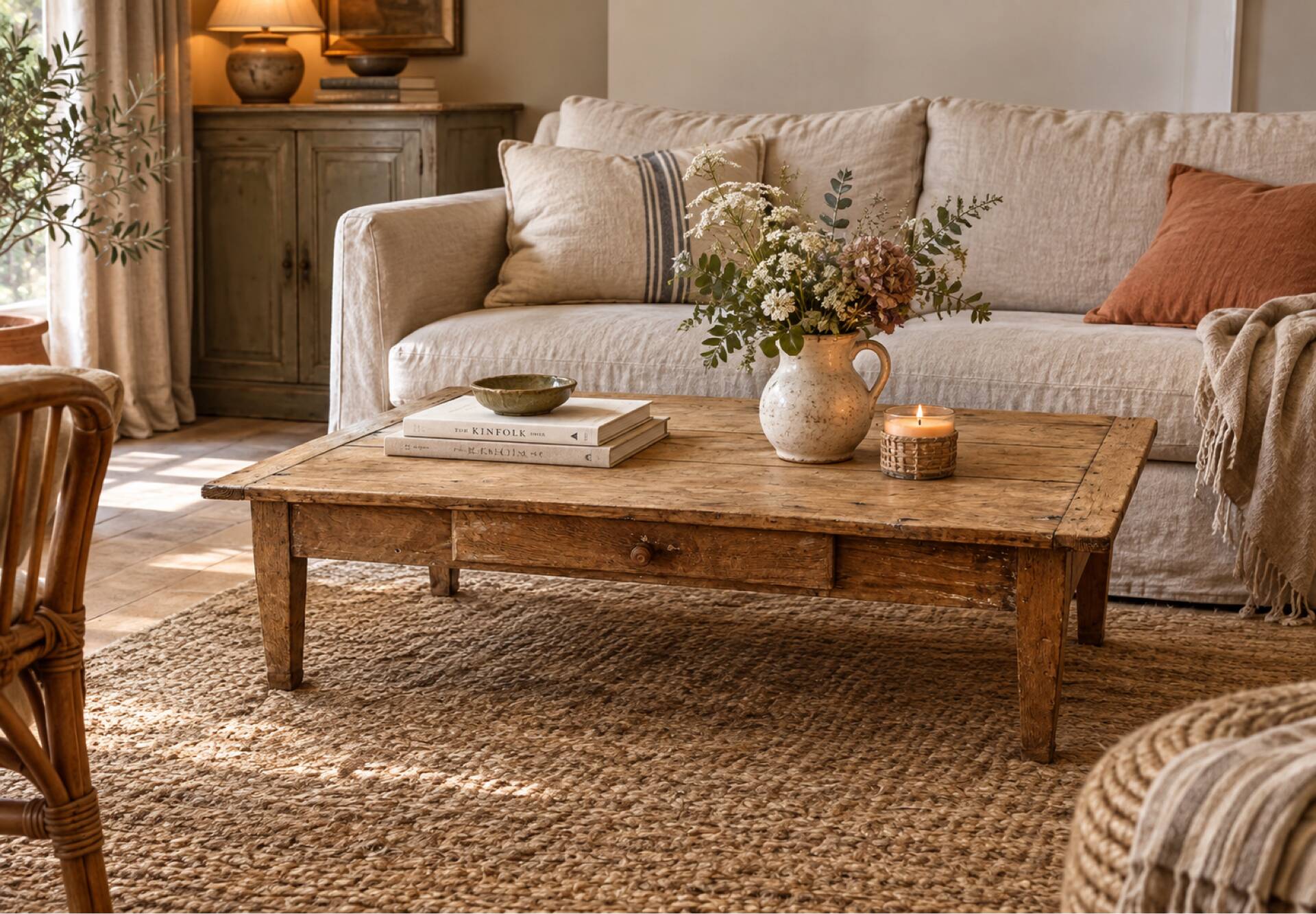 Table de ferme en chêne