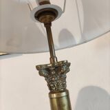 Bronze column-shaped table lamp