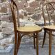 2 bistro chairs curved wood 1960 Restaurant cafe chairs french