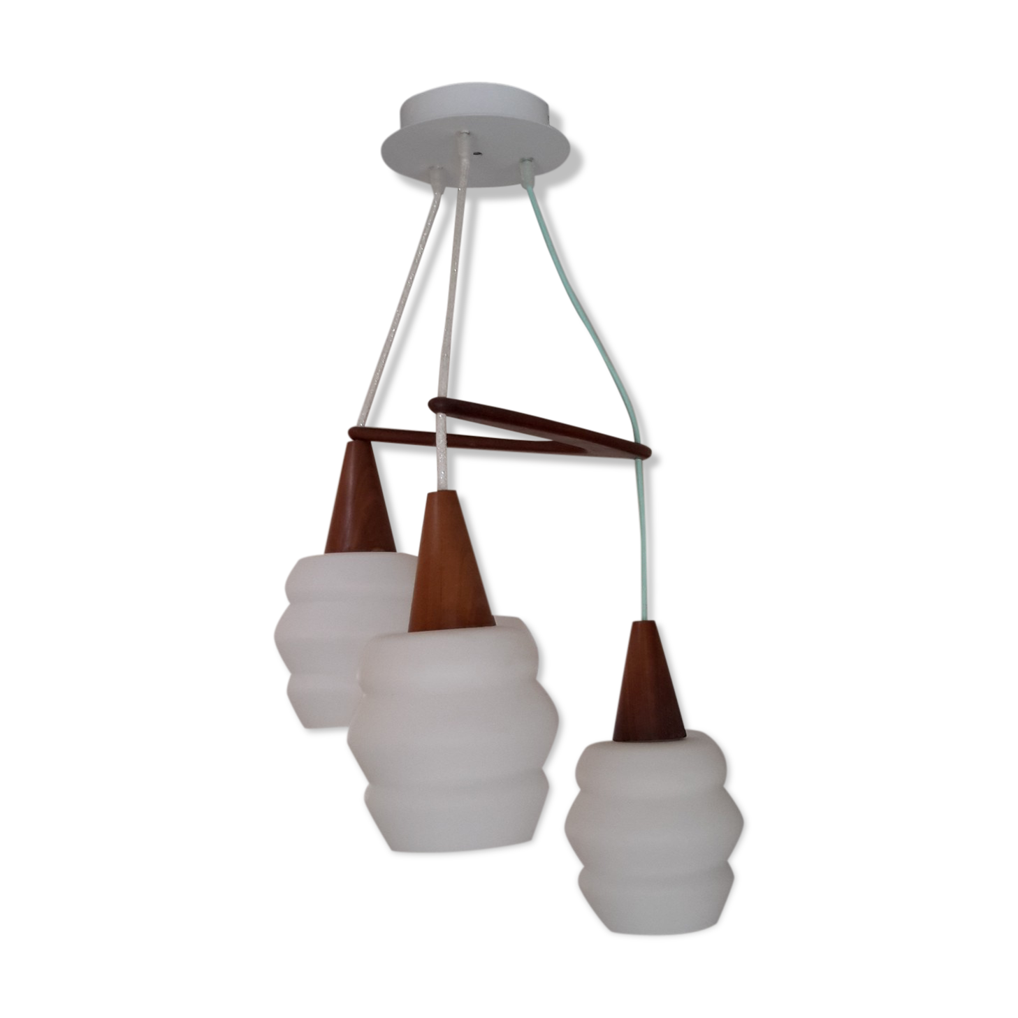 Suspension boomerang Philips design Louis Kalff années 60