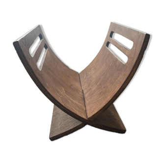 Wooden magazine rack