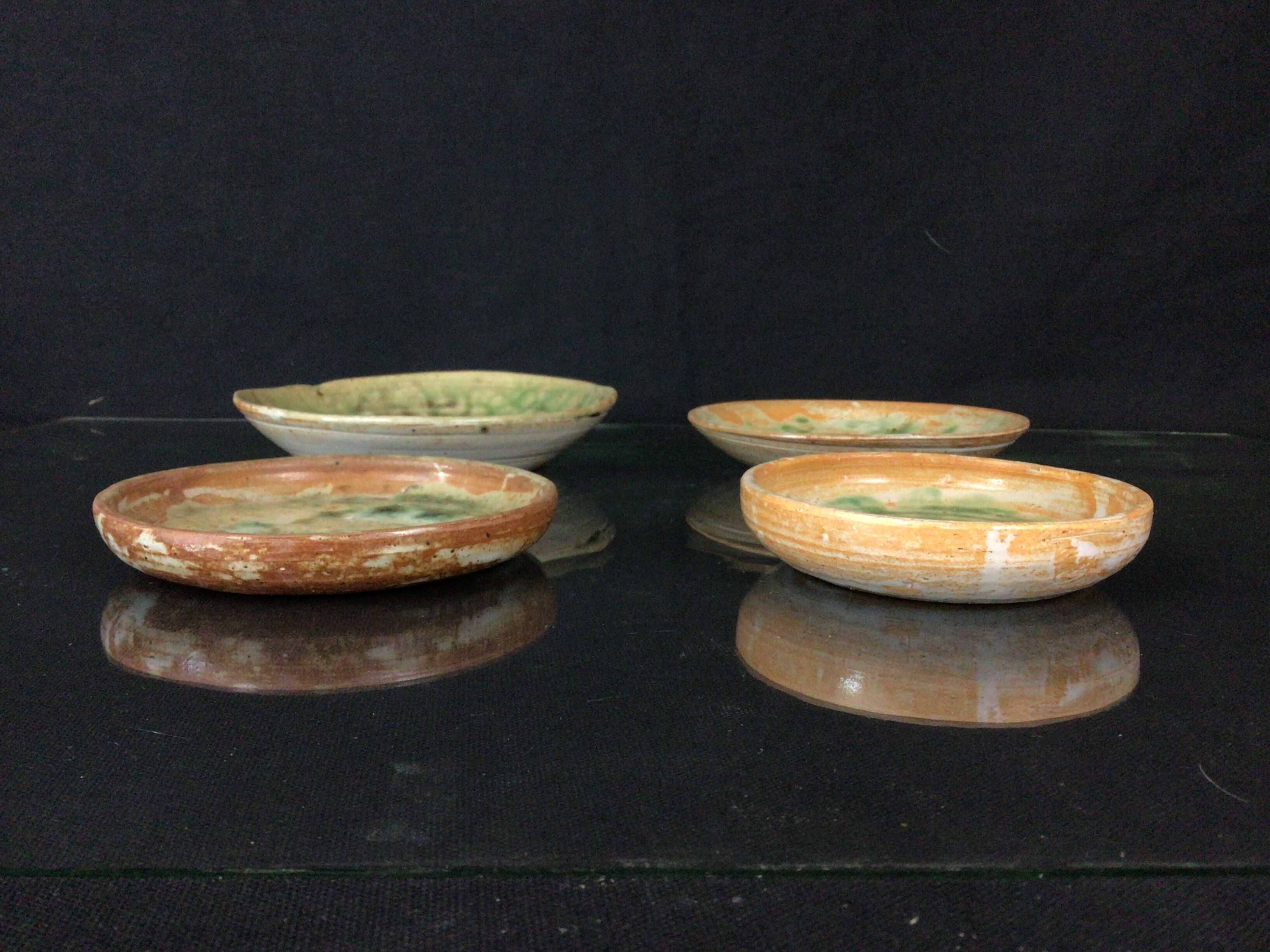Set of 4 stone stone stone cups Pierre Lion Puisaye