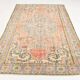 6x9 Light Yellow & Red Classic Pattern Vintage Rug, 183x279Cm