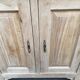 Vintage shallow Parisian sideboard renovated in solid oak 1950.