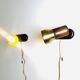 Brass And Amfrosia Wall Lamps By Temde Leuchten, Switzerland 1960S