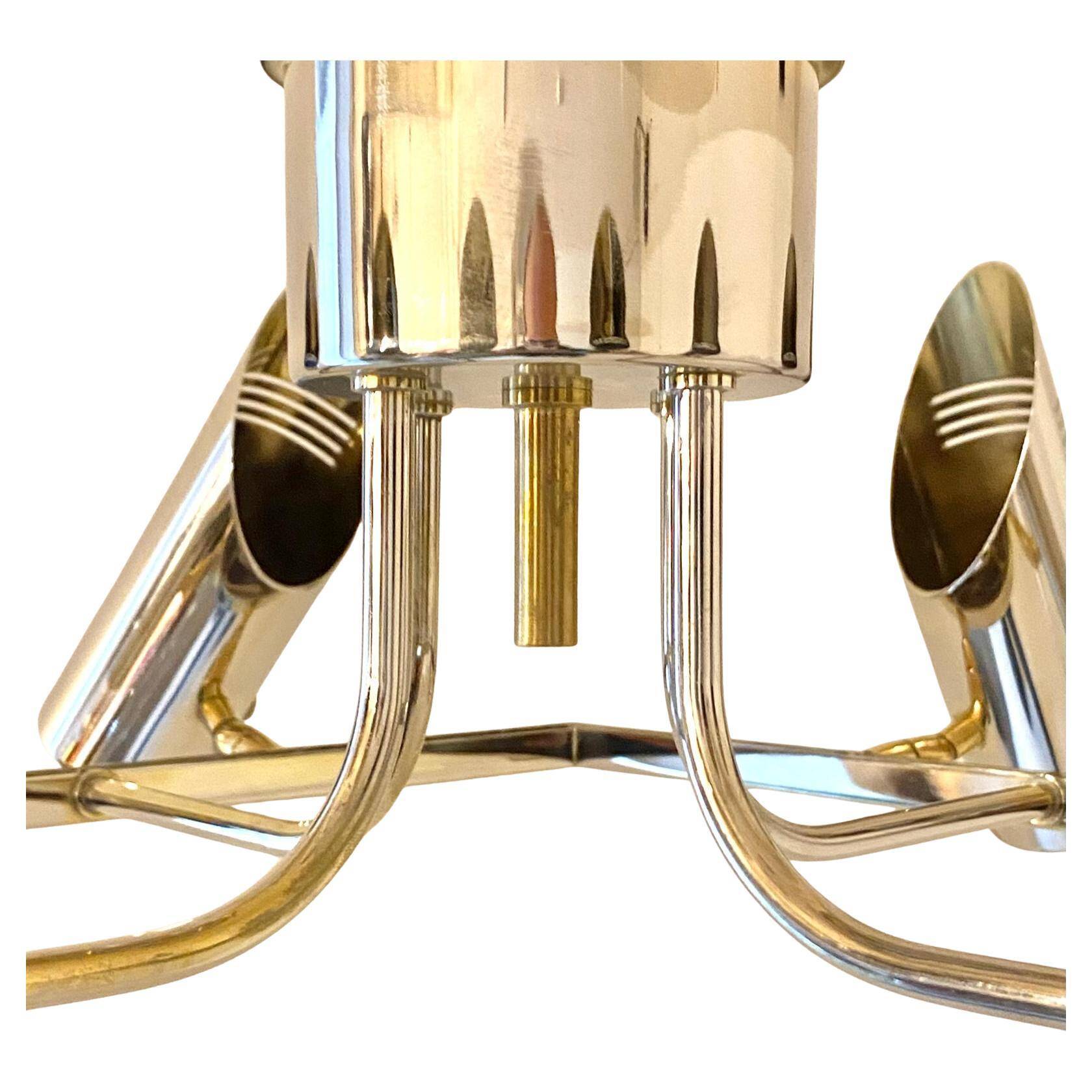 Space Age Multi Lights Ceiling Lamp in the Style of Stilnovo, Italy 1970's