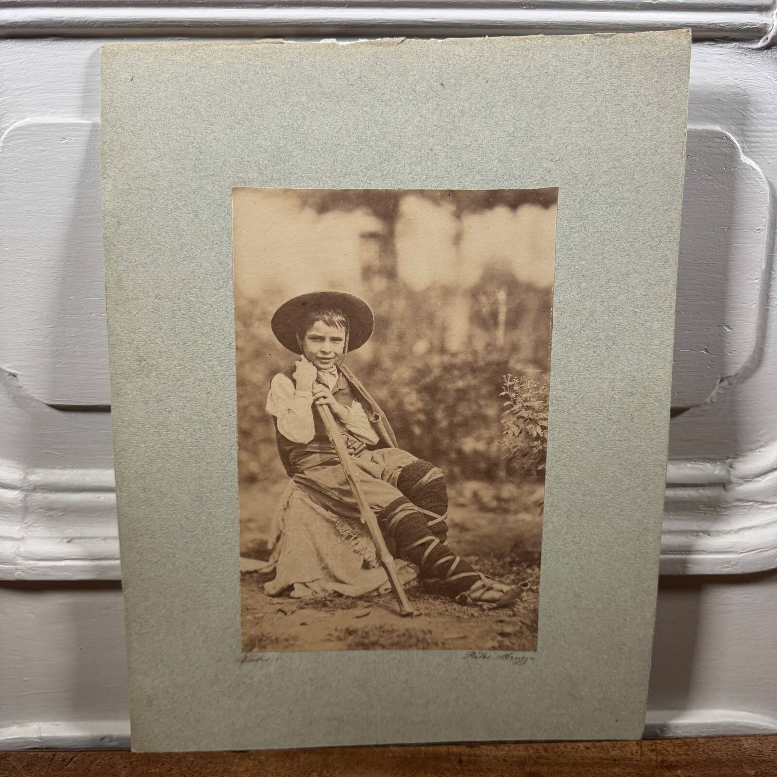 Photo album mounted on Pâtre cardboard in the Abruzzo region, 19th century.
