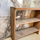 Antique shelf in raw wood