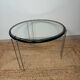 Table Basse Design Vintage Italienne Années 70 - Chrome & Verre - Élégance
