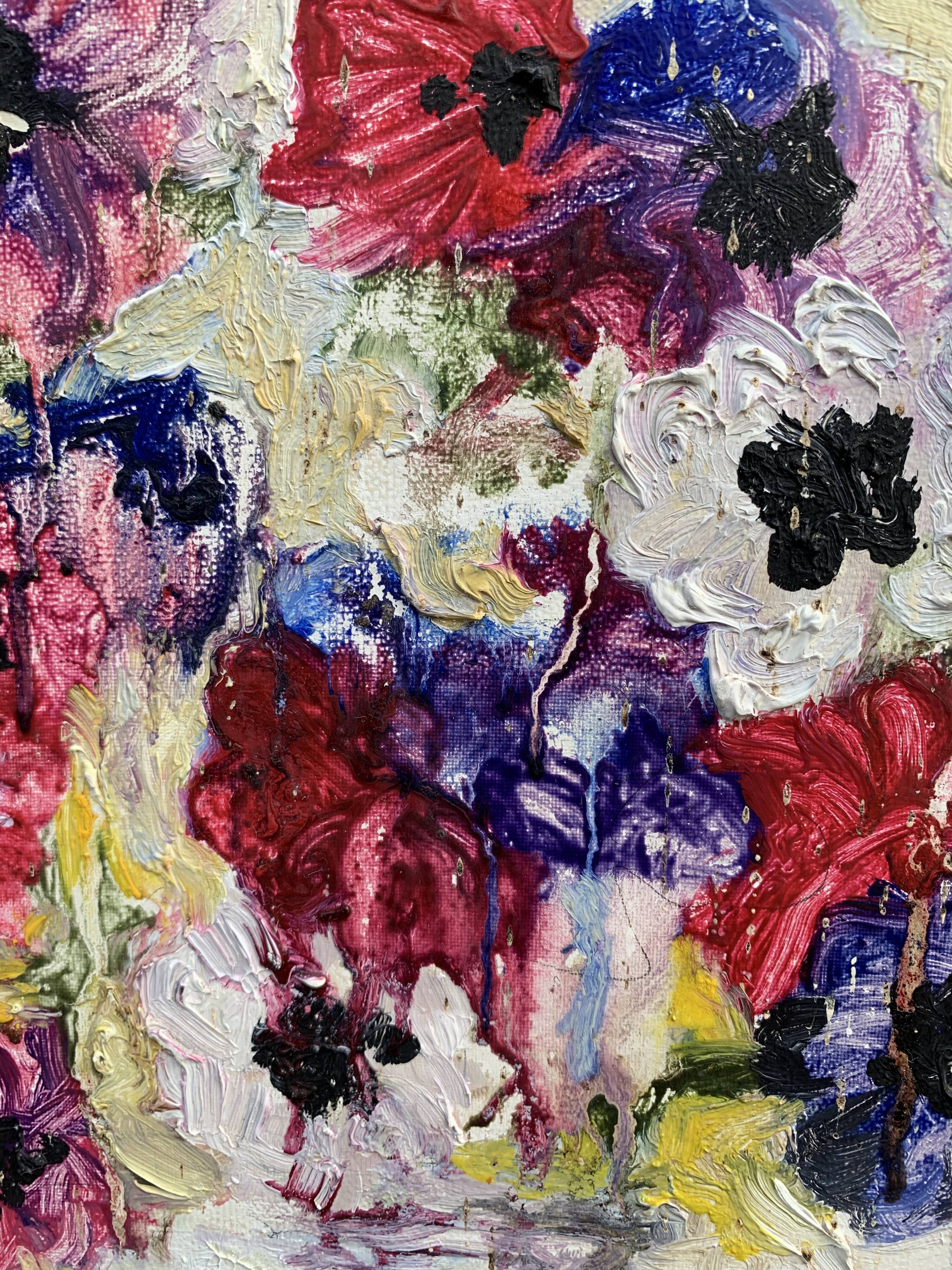 Antique bouquet of flowers painting