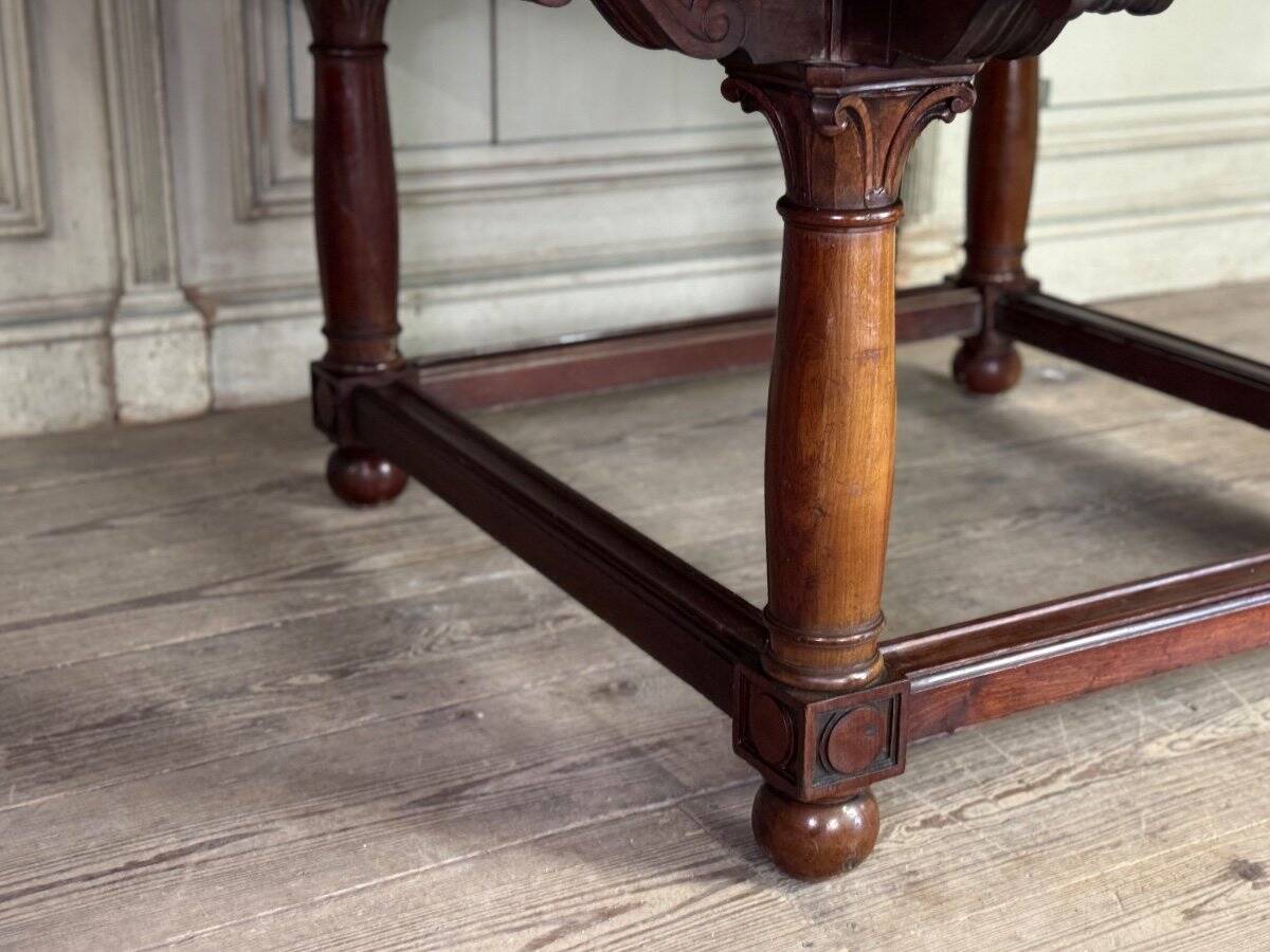 Paire de tables de bibliothèque en acajou, vers 1880