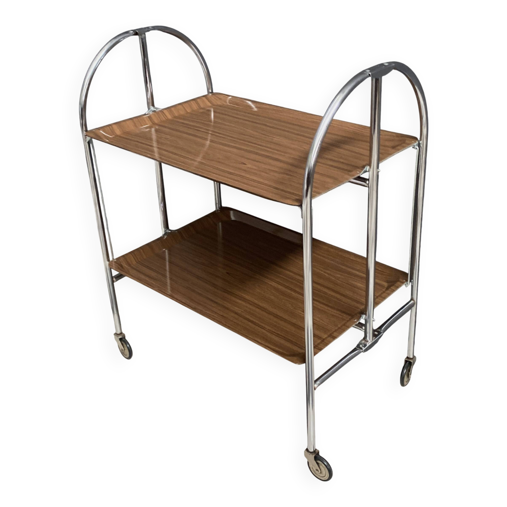 Foldable serving trolley by Bremshey & Co 1970s