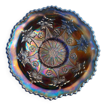 Coupe fenton little flowers carnival glass