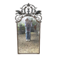 Art Deco wrought iron bird mirror in the style of Gilbert Poillerat, circa 1930