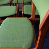 Set of 6 Danish teak dining chairs by Erik Buch, 1960