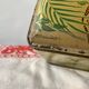 Large metal box - lithograph signed M. Beaudet - bird decoration