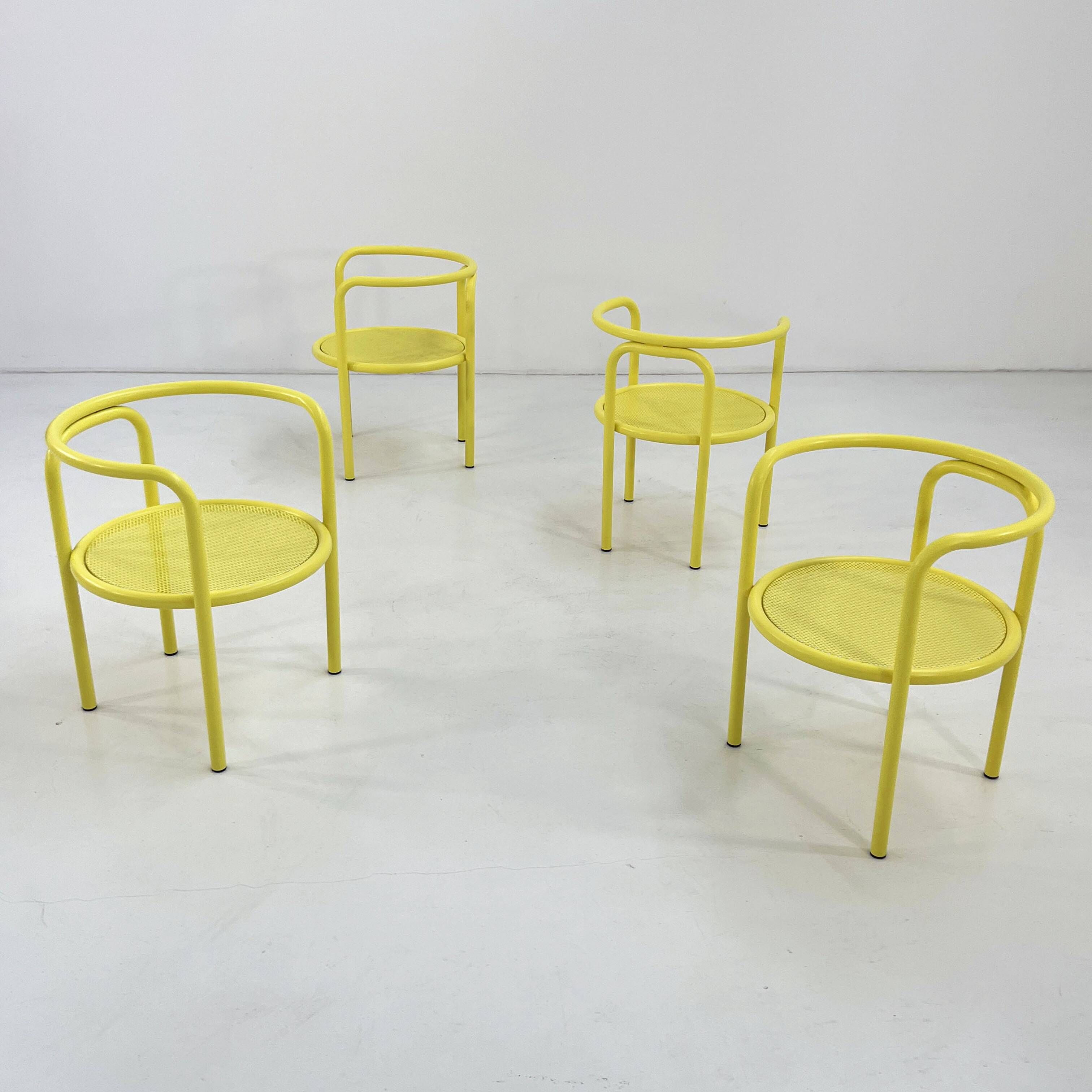 Set of 4 Locus Solus chairs by Gae Aulenti for Poltronova, 1960