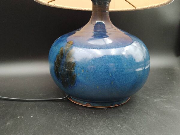 Lampe Grès et émaux de cendres de Mireille et Noël Dailler Blanot vers 1970