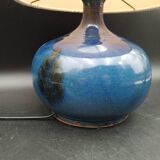 Sandstone and ash enamel lamp by Mireille and Noël Dailler Blanot circa 1970