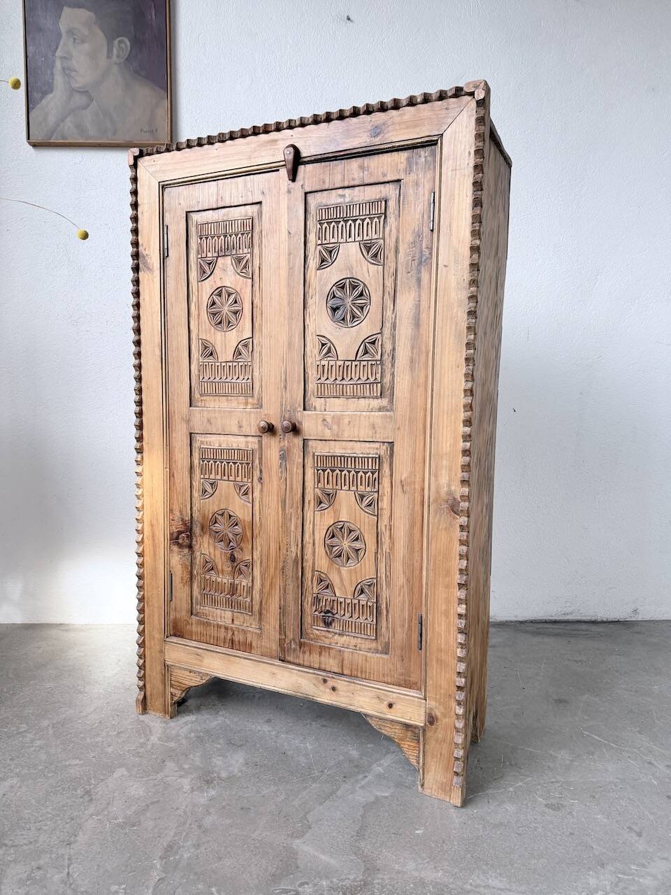 Small cabinet in folk art style