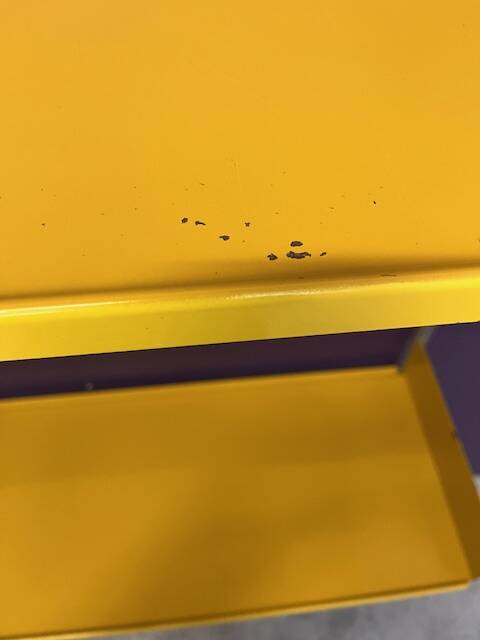 Modular shelving system by designer Dieter Rams, produced by Vistoe