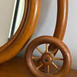 Vintage rattan mirror bike