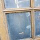 Antique glass interior door