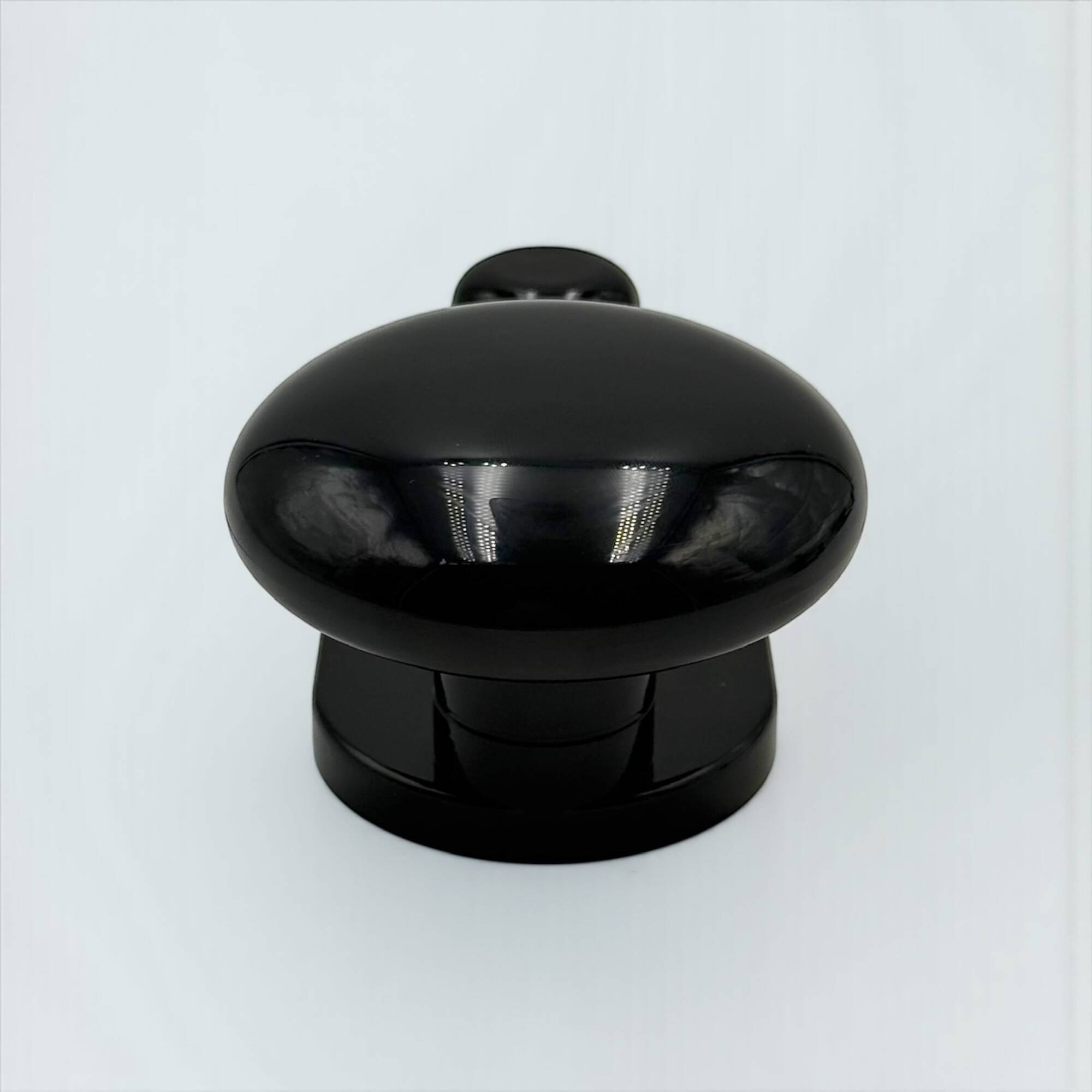 Set de 3 patères murales noires design C Bartoli Italie années 70