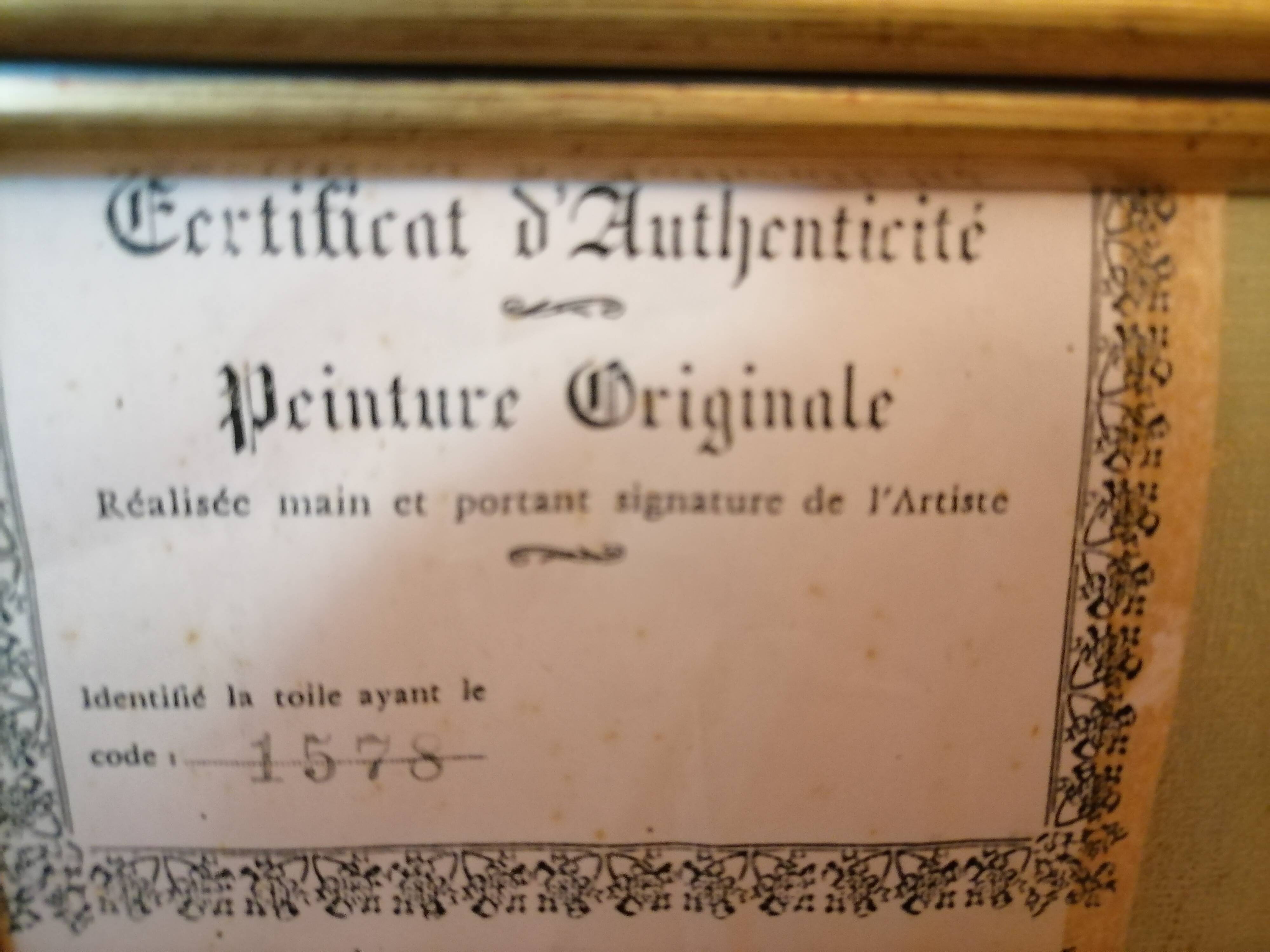 Pirelli framed painting