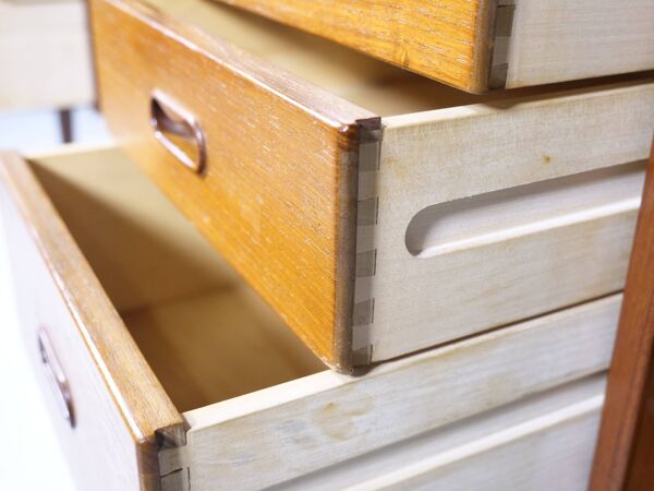 Bureau design vintage en teck par Arne Vodder et Anton Borg, 1960s