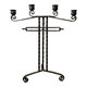 Large Brutalist Wrought Iron Candlestick