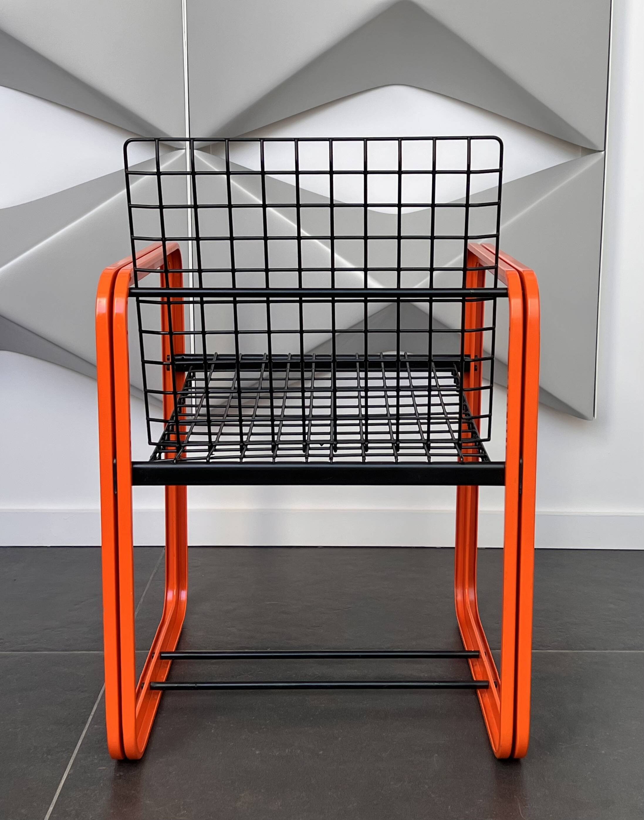 Chaise Quadra par Gigante, Zambusi et Boccato pour Seccose, Italie 80's