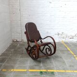 Chaise à bascule style Thonet