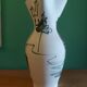 Vintage ceramic vase art Provencal , Lavandou