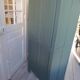 Vintage 1-door Parisian wardrobe re-enchanted in smoky green.